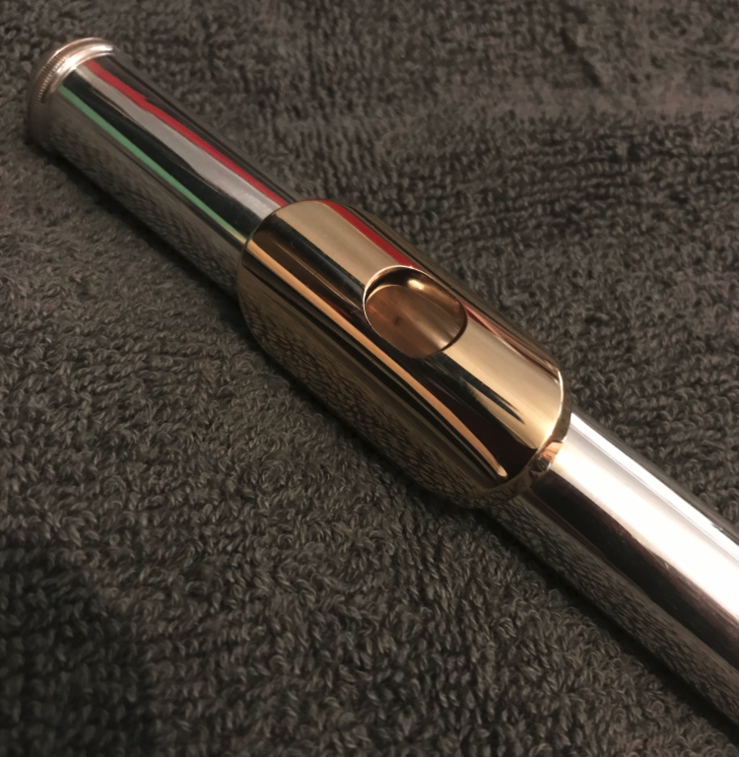 gold plated flute lip plate  balham south london